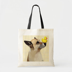 Dog and Duck Tote Bag
