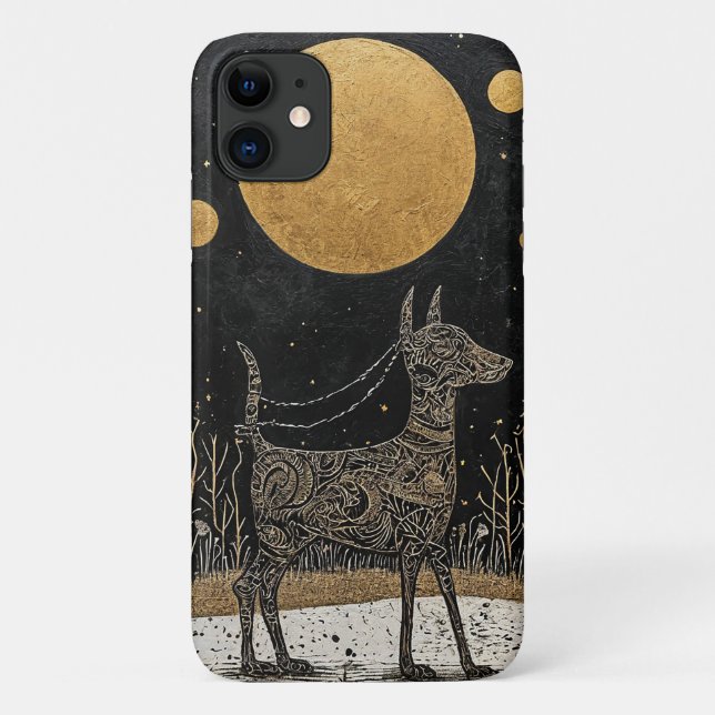 Dog and moon Case-Mate iPhone case (Back)