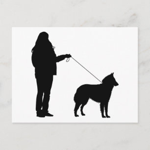 Dog and Owner Postcard