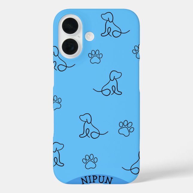 Dog and Paw iPhone / iPad case (Back)