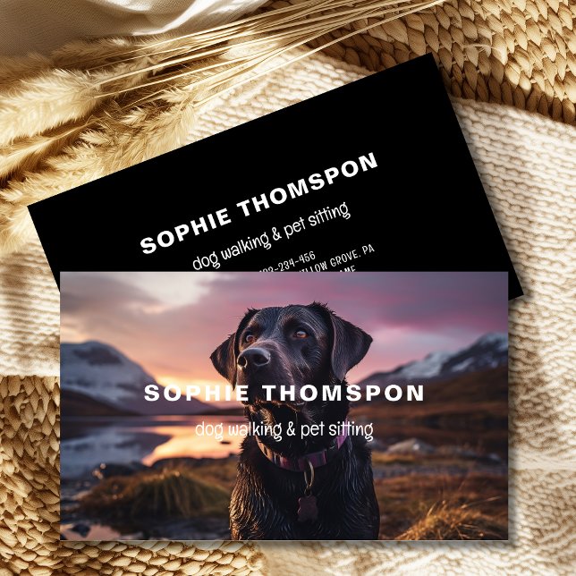 Dog and pets dog walking business card (Creator Uploaded)