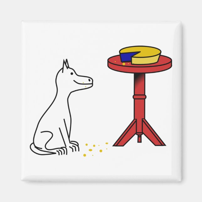Dog and Pie Magnet (Front)