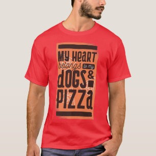 Dog and Pizza Lover Men Women Graphic Novelty T T-Shirt