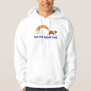 Dog and Rainbow Graffiti Hoodie