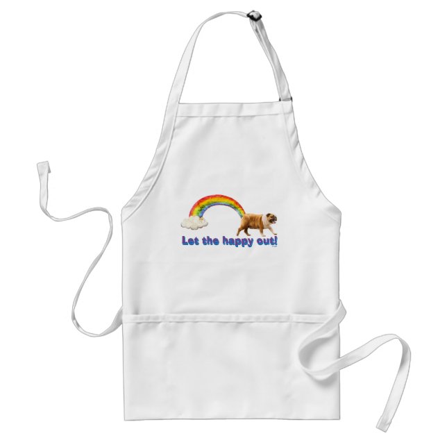 Dog and Rainbow Graffiti Standard Apron (Front)