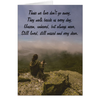 Dog and Woman on a Rocky Bluff