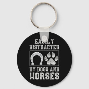 Dog Animal Lover Horseback Riding Horse Rider Gift Key Ring