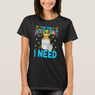 Dog Antidepressant Cute Chihuahua Puppy Men Women T-Shirt