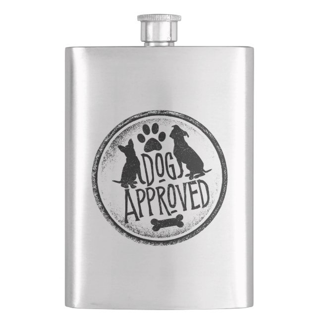 Dog Approved Hip Flask (Front)