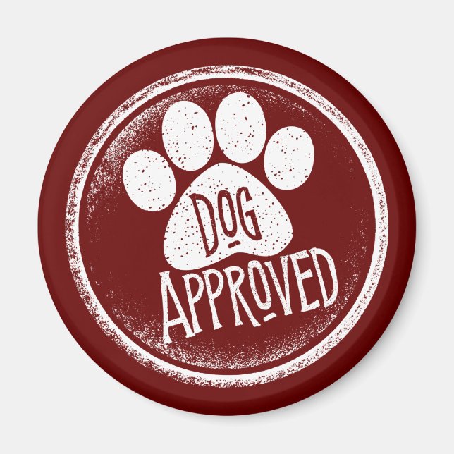 Dog Approved Magnet (Front)