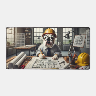 Dog Architect  Desk Mat