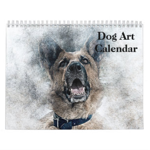 Dog Art 2026 Calendar