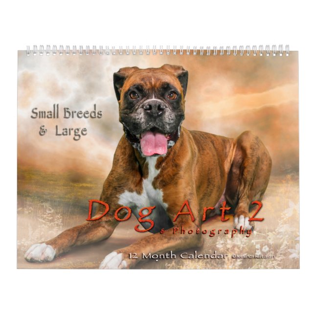 DOG ART #2 Large & Small Breeds Calendar (Cover)