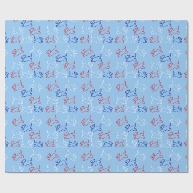 Dog Art Giftwrapping Paper - Customise - Art (Flat)