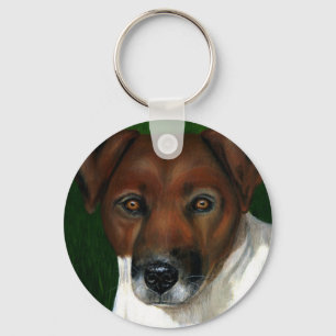 Dog Art - Jack Russell Terrier - Otis Key Ring