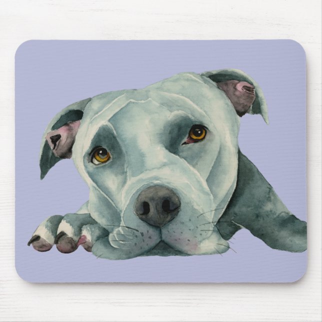Dog Art Pit Bull Lovers Mouse Pad (Front)
