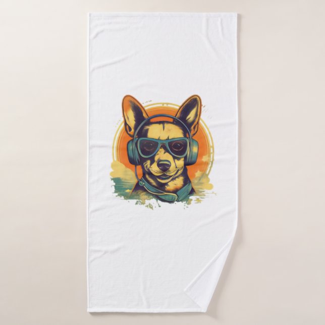 Dog Art s That Capture the Canine Essence   Bath Towel (Bath Towel)