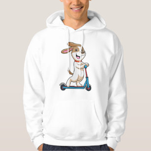 Dog as Biker with Scooter Hoodie