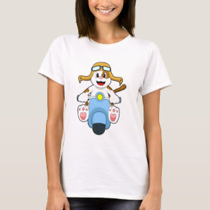 Dog as Biker with Scooter.PNG T-Shirt