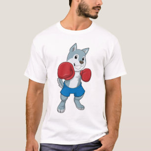 Dog as Boxer with Boxing gloves T-Shirt