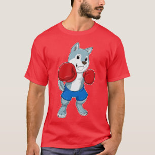 Dog as Boxer with Boxing gloves T-Shirt