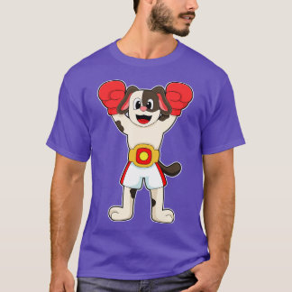 Dog as Boxing champion with Belt Boxing gloves T-Shirt