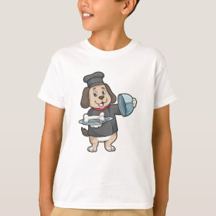 Dog as Chef with Platter & Bones T-Shirt