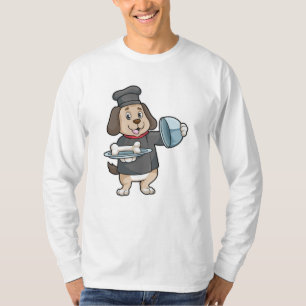 Dog as Chef with Platter & Bones T-Shirt