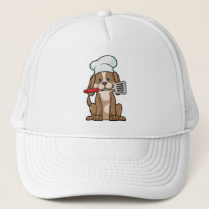 Dog as Cook with Chef's hat & Spatula