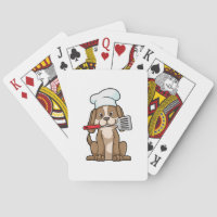 Dog as Cook with Chef's hat & Spatula