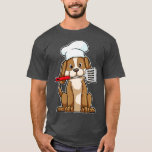 Dog as Cook with Chefs hat Spatula T-Shirt<br><div class="desc">Dog as Cook with Chefs hat Spatula .Awesome Great Funny Souvenir Present Matching Family Clothing Couple Outfit Apparel for mum,  dad,  brother,  sister,  wife,  husband,  son,  daughter,  pops,  mama,  papa,  grandpa,  grandma aunt uncle his hers him ladies.</div>