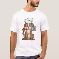 Dog as Cook with Chef's hat & Spatula