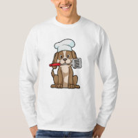 Dog as Cook with Chef's hat & Spatula