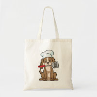 Dog as Cook with Chef's hat & Spatula