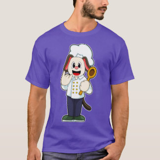 Dog as Cook with Wooden spoon Cooking apron T-Shirt