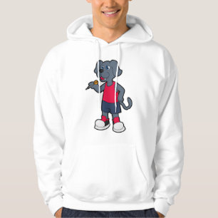 Dog as Dart player with Darts Hoodie
