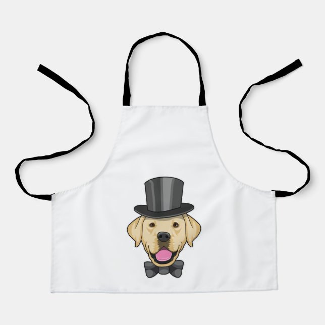 Dog as Groom with Bow Apron (Front)