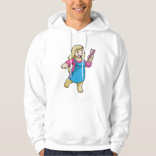 Dog as Hairdresser with Comb Hoodie