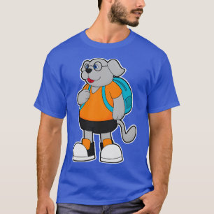 Dog as Hiker with Backpack T-Shirt