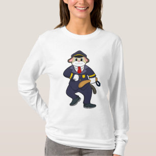 Dog as Police officer with Police uniform T-Shirt