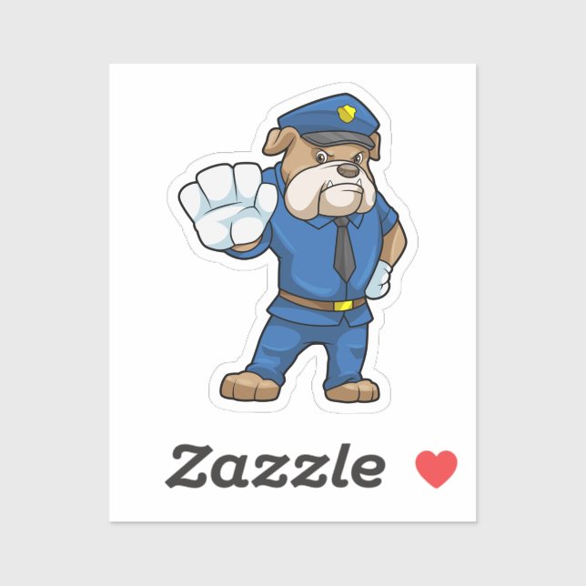 Dog as Police officer with Uniform (Sheet)