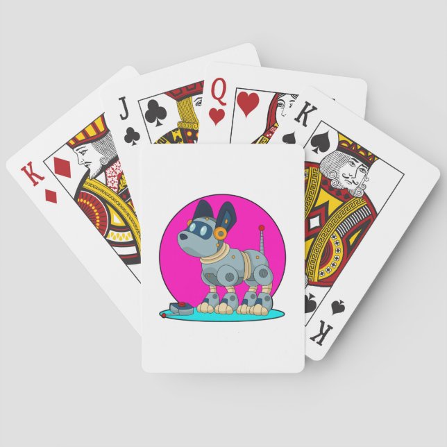 Dog as Robot Playing Cards (Back)