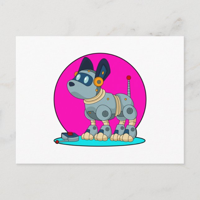 Dog as Robot Postcard (Front)