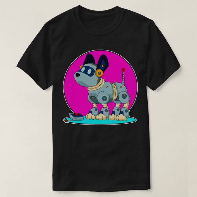 Dog as Robot T-Shirt (Design Front)