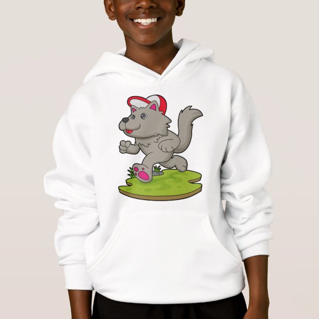 Dog as Runner with Cap (Front)
