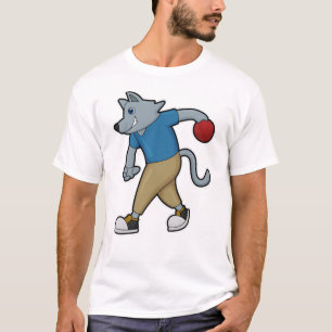 Dog at Bowling with Bowling ball T-Shirt