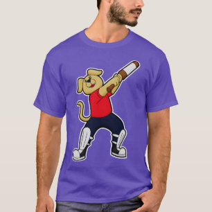 Dog at Cricket with Cricket bat 1 T-Shirt