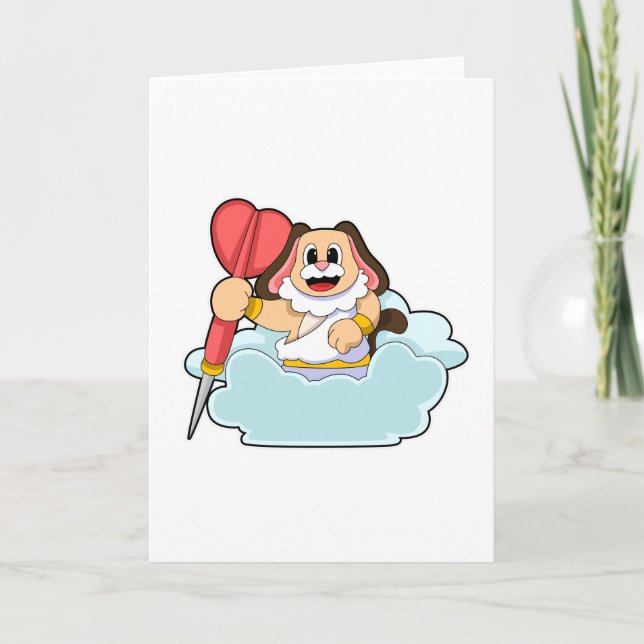 Dog at Darts with Dart Card (Front)