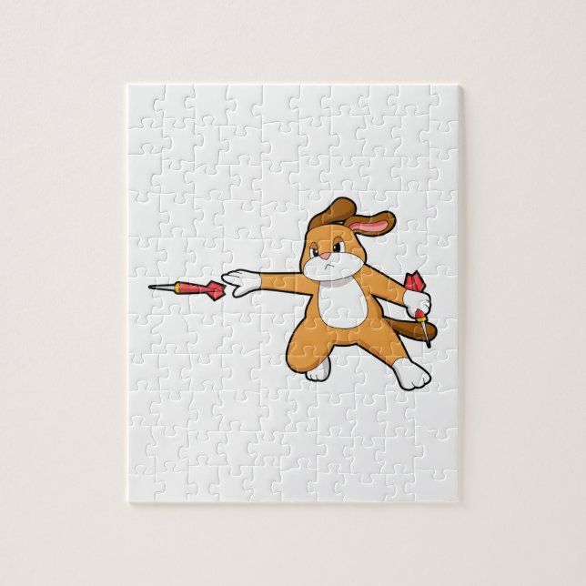 Dog at Darts with Dart.PNG Jigsaw Puzzle (Vertical)