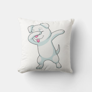 Dog at Hip Hop Dance Dab Cushion